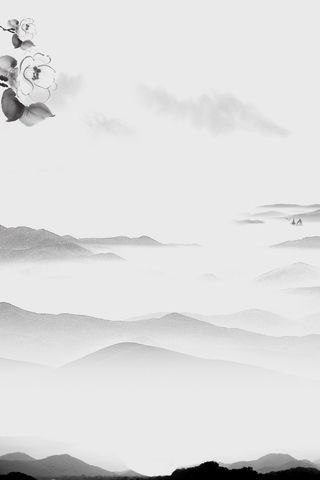 中式山水素雅画面高清