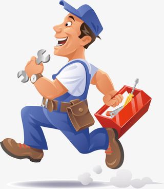 奔跑的工人免抠