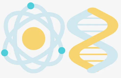 矢量原子结构素材免抠