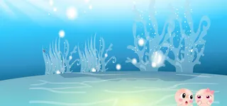 卡通动漫海底背景图高清