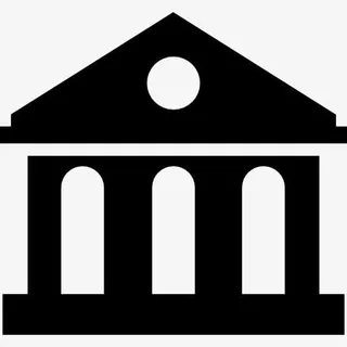 银行大楼的轮廓图标免抠