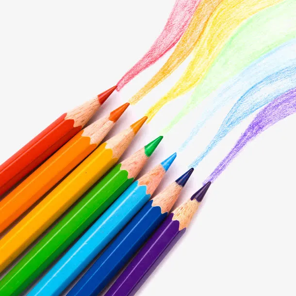 彩色铅笔免抠