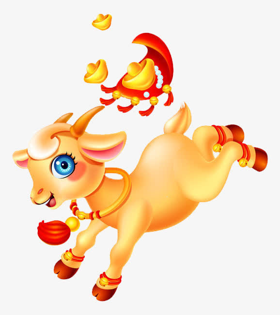 奔跑的小羊免抠