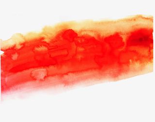 红色渐变墨迹免抠