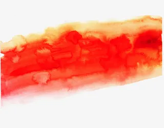 红色渐变墨迹免抠