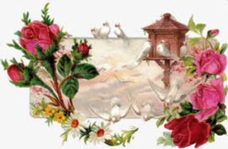 森林系图片 复古花束边框免抠