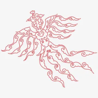 中国风花纹免抠