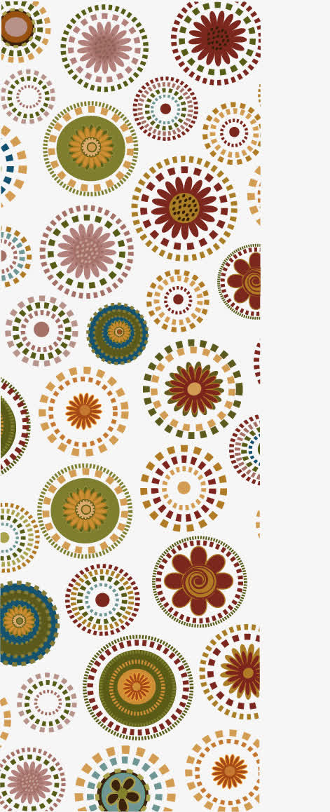 圆形花纹背景图片