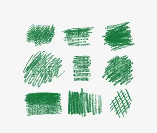 粉笔草稿线条素材免抠