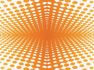 橙色圆点渐变背景