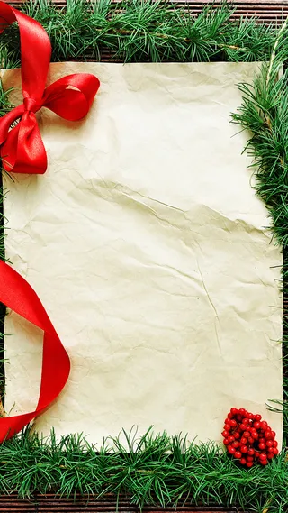 圣诞节礼物信纸背景高清