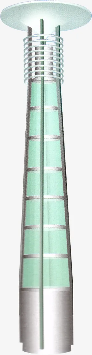 环形路灯路灯灯杆贴图建模效果图免抠