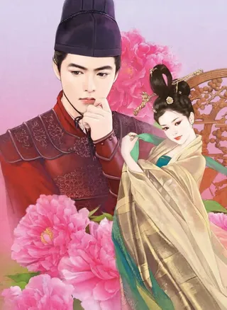 古风情侣主页装修免抠