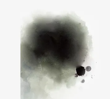 水墨圆点免抠