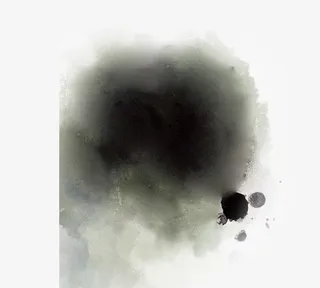 水墨圆点免抠