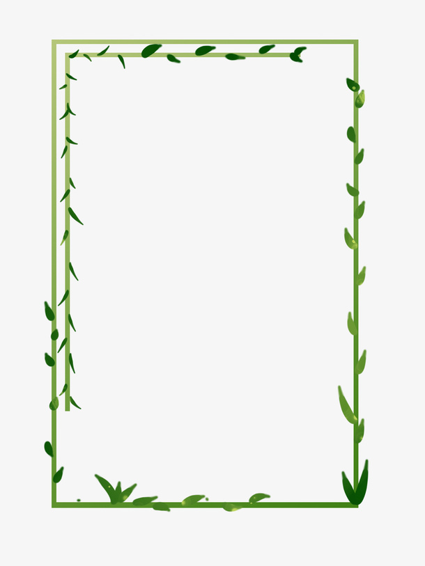 边框植物边框线框藤蔓免抠