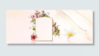 花框粉色边框海报背景高清