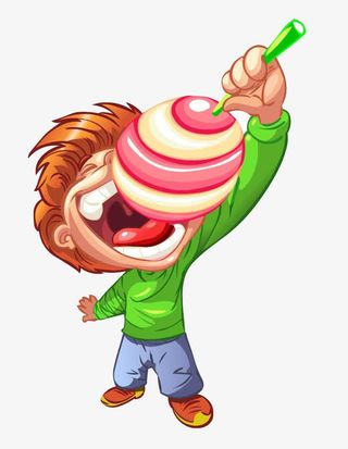 吃棒棒糖的男孩免抠
