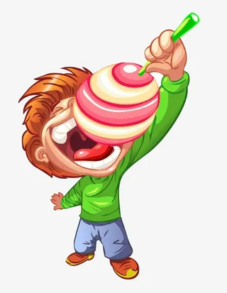 吃棒棒糖的男孩免抠