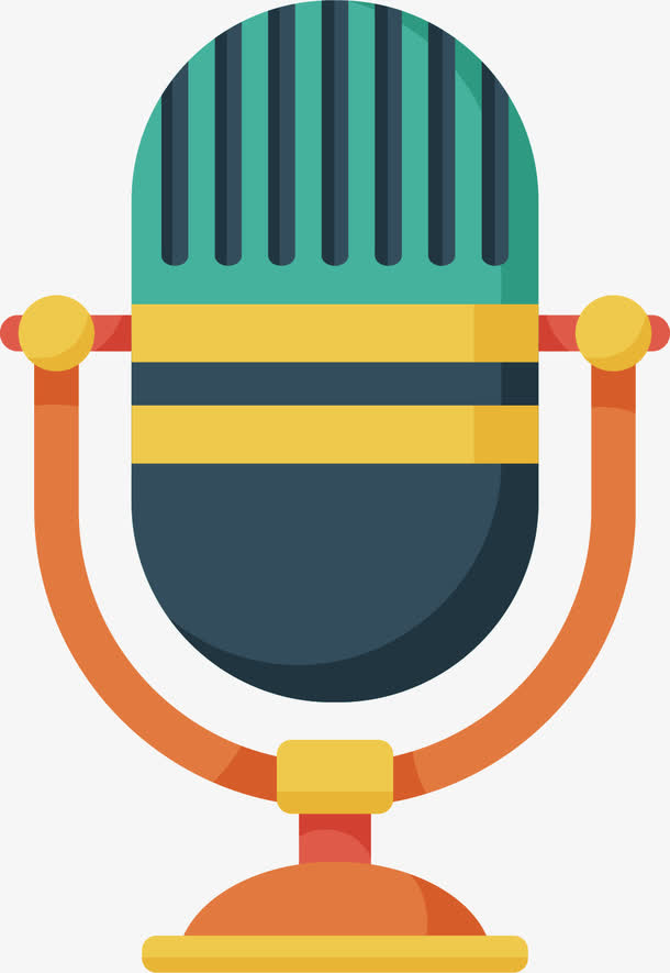 卡通麦克风图标免抠