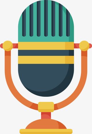 卡通麦克风图标免抠