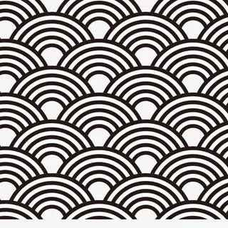 黑色鱼鳞纹免抠