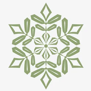 绿色装饰花纹创意春天免抠