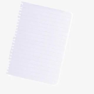 记录本子单页纸张免抠