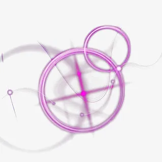 紫色圆环十字架免抠 紫色圆环十字架免抠