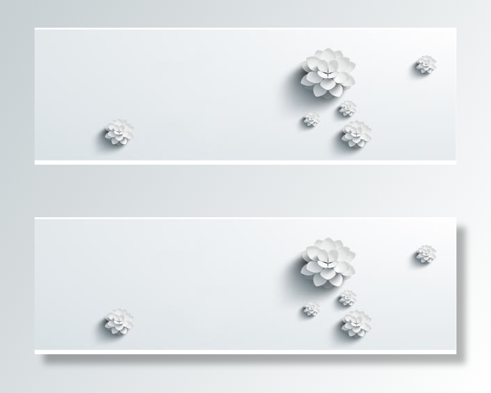 简约干净花海报制作免抠背景banner海报元素