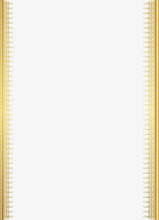 金色条幅装饰免抠