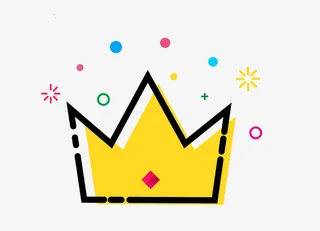 卡通小皇冠设计免抠