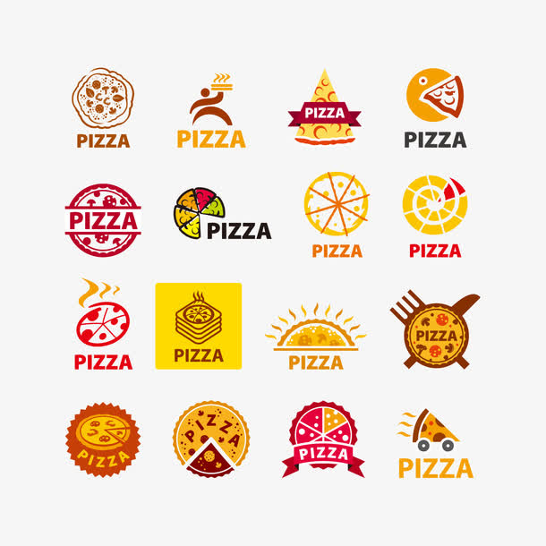 披萨图片LOGO标志矢量图免抠