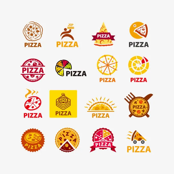 披萨图片LOGO标志矢量图免抠