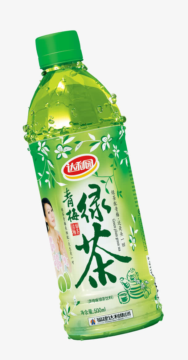 达利园青梅绿茶免抠
