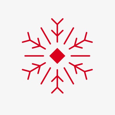 春节日雪花元素免抠