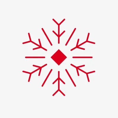 春节日雪花元素免抠