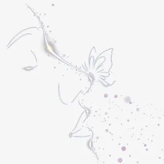 女生脸医美蝴蝶免抠