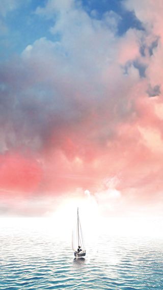 手绘卡通大海H5背景高清