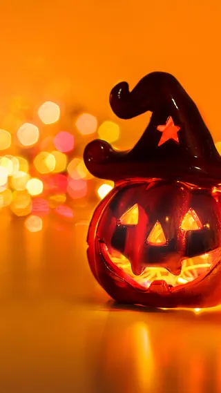 梦幻万圣节南瓜活动背景高清