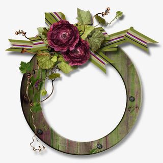 花草相框 欧式相框 相框 画框免抠