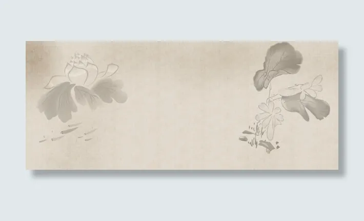 中国风优雅美食饮食生活背景banner