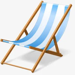 海滩椅子毛夏天假期假期免抠