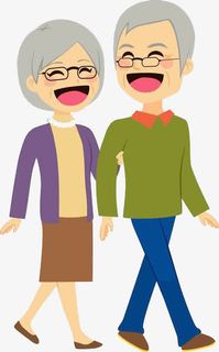 大笑的老人免抠