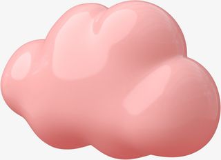 粉红的质感云免抠