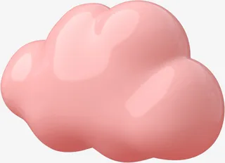 粉红的质感云免抠