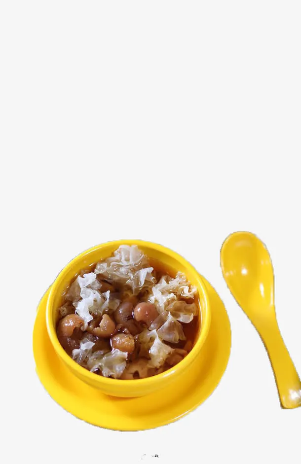 黄色碗的八宝粥免抠