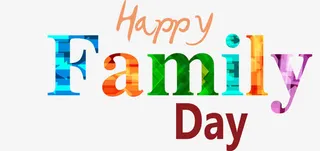 矢量图家庭艺术字免抠