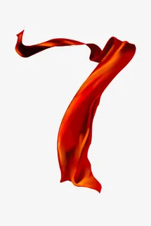 唯美精美红色彩带免抠