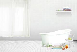 淘宝浴室居家海报背景模板高清